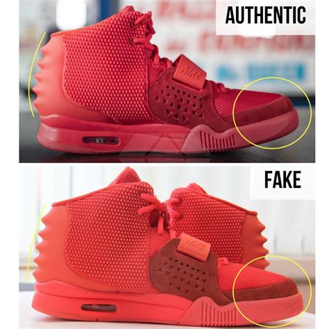 how to spot fake nike air yeezy 2 red october|nike air yeezy 2 stockx.